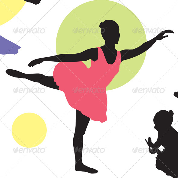 Vector ballet silhouettes by milyana | GraphicRiver